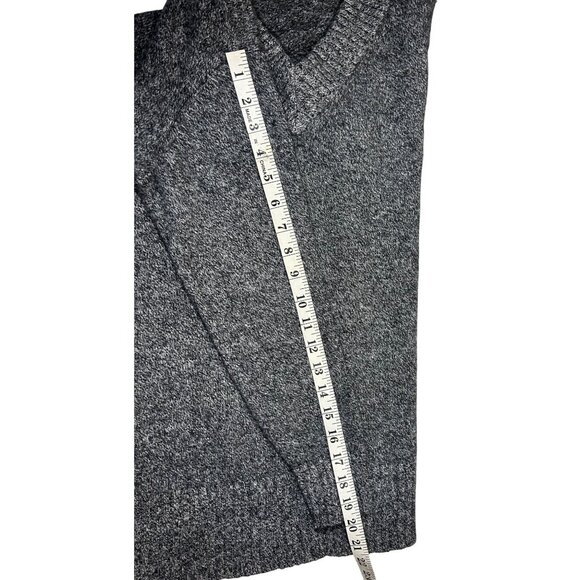 Athleta Women's sz M Sweater Wool Blend Comfy Athlesure Heavy V-Neck - Picture 4 of 10